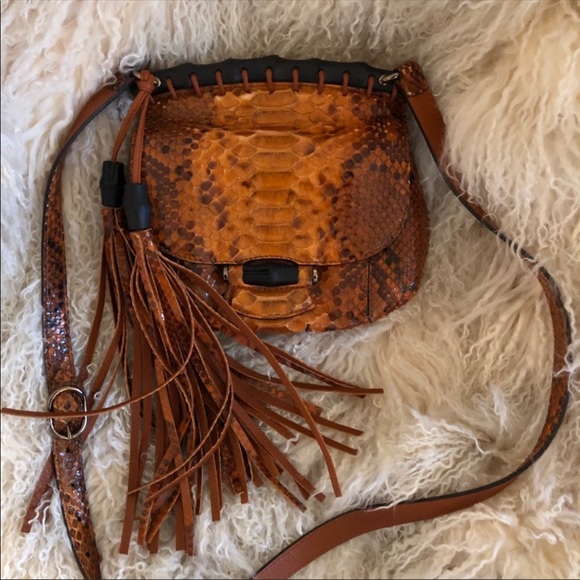 Gucci Handbags - Gucci Python/Snake crossbody bag, Rare, Runway Exotic